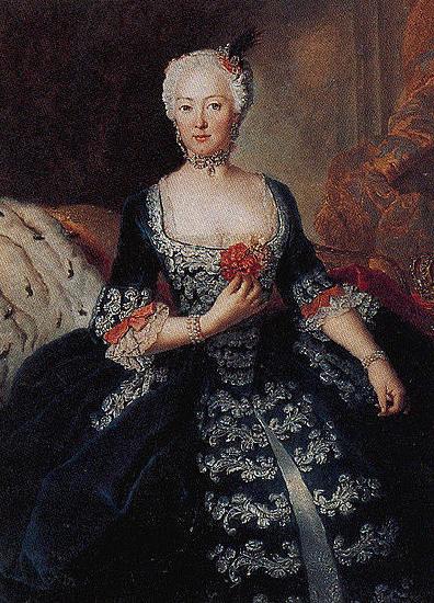 antoine pesne Portrait of Elisabeth Christine von Braunschweig-Bevern